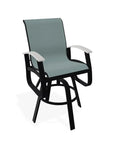 Belle Isle Sling Balcony Height Swivel Arm Chair