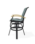 Belle Isle Sling Bar Height Swivel MGP Arm Chair