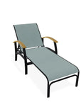 Belle Isle Sling Lay-Flat Polymer Arms Chaise