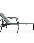 Belle Isle Sling Lay-Flat Polymer Arms Chaise