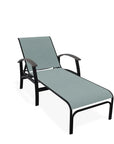 Belle Isle Sling Lay-Flat Polymer Arms Chaise