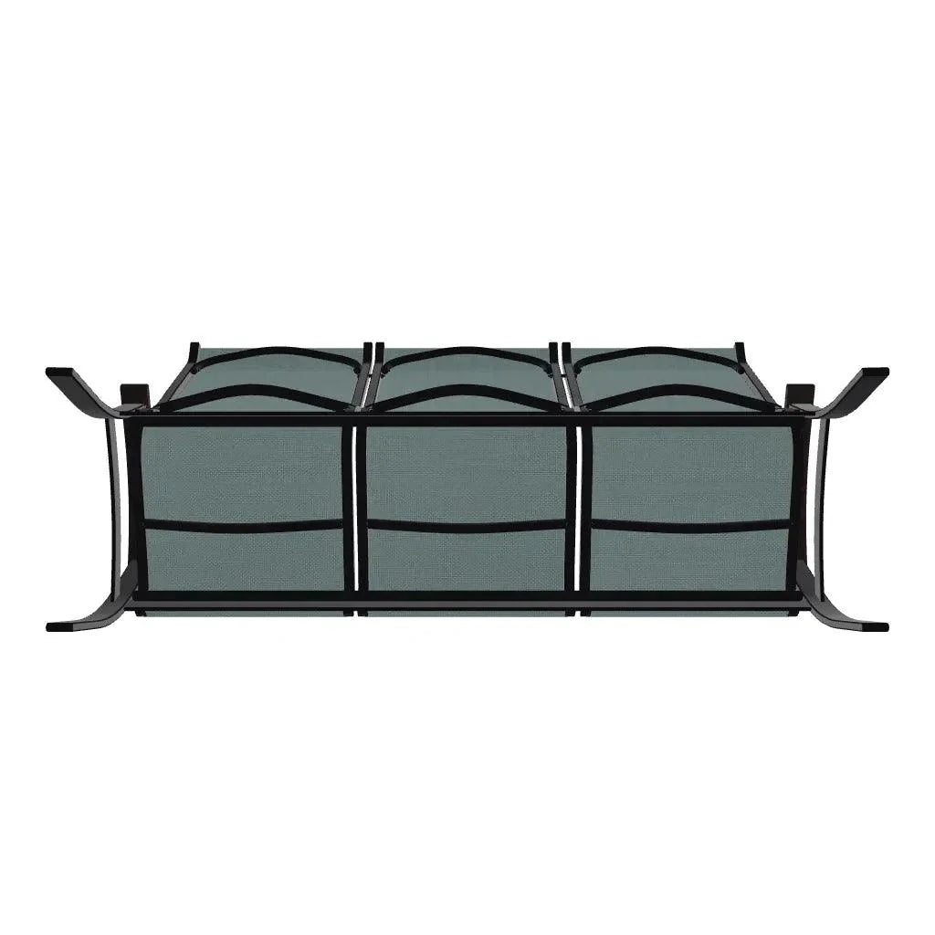 Belle Isle Sling Marine Grade Polymer Arms 3-Seat Sofa