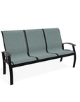 Belle Isle Sling Marine Grade Polymer Arms 3-Seat Sofa