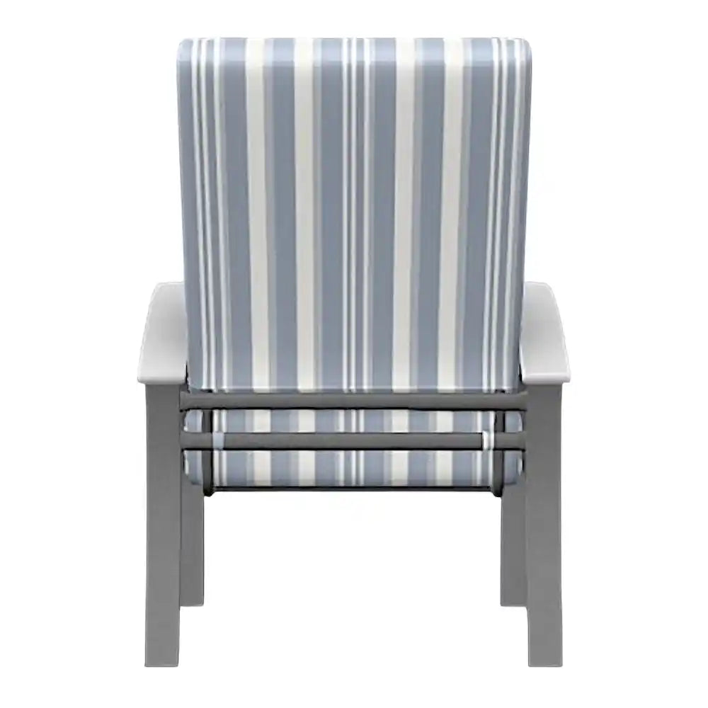 Telescope Belle Isle Deep Seat Aluminum Frame Outdoor Arm Chair