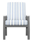 Telescope Belle Isle Deep Seat Aluminum Frame Outdoor Arm Chair