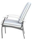 Telescope Belle Isle Deep Seat Aluminum Frame Outdoor Arm Chair