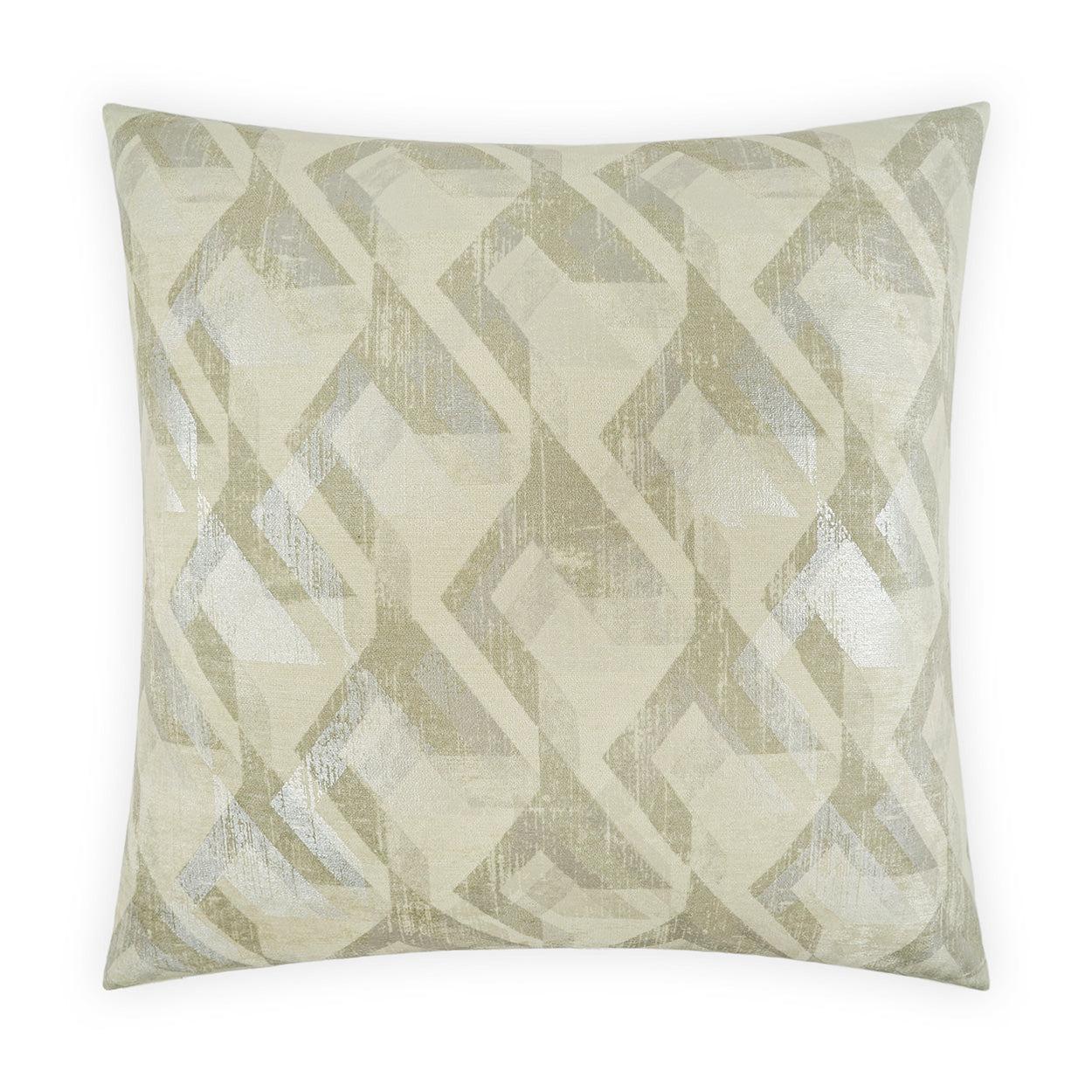 D.V. Kap Berto Platinum Green Throw Pillow With Insert