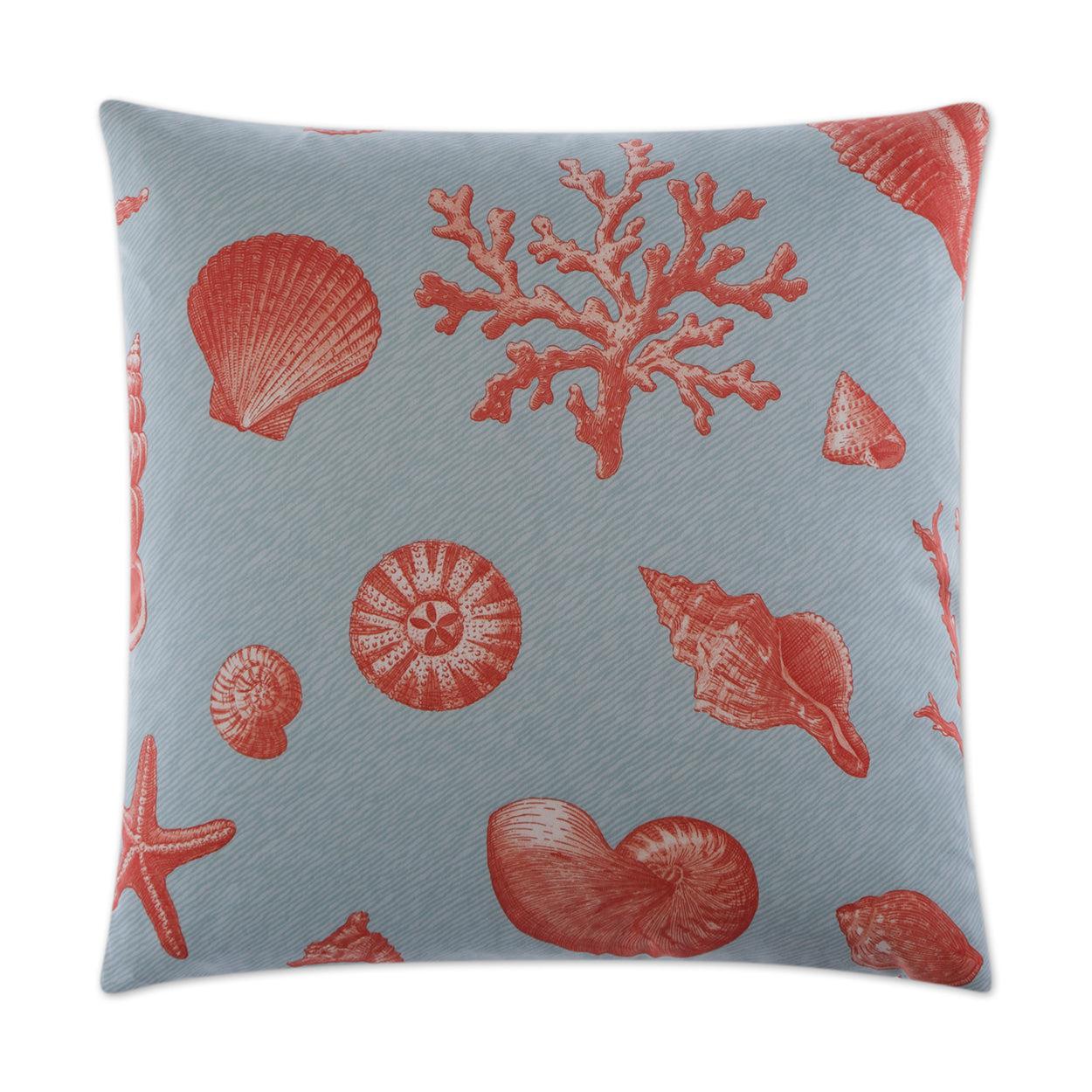 D.V. Kap Big Sur Blue Throw Pillow With Insert