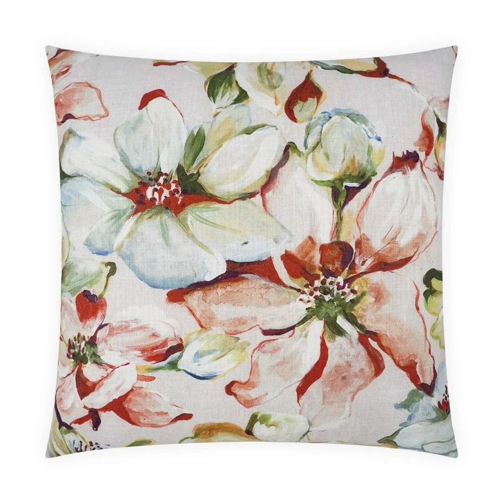 D.V. Kap Blooming Handmade Cotton Throw Pillow