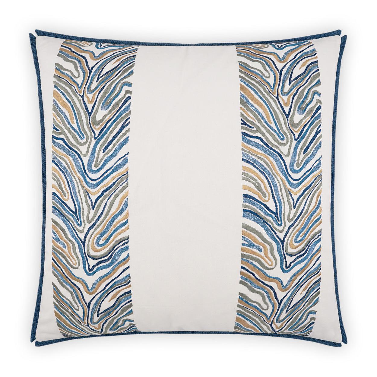 D.V. Kap Blue Jungle Blue Throw Pillow With Insert