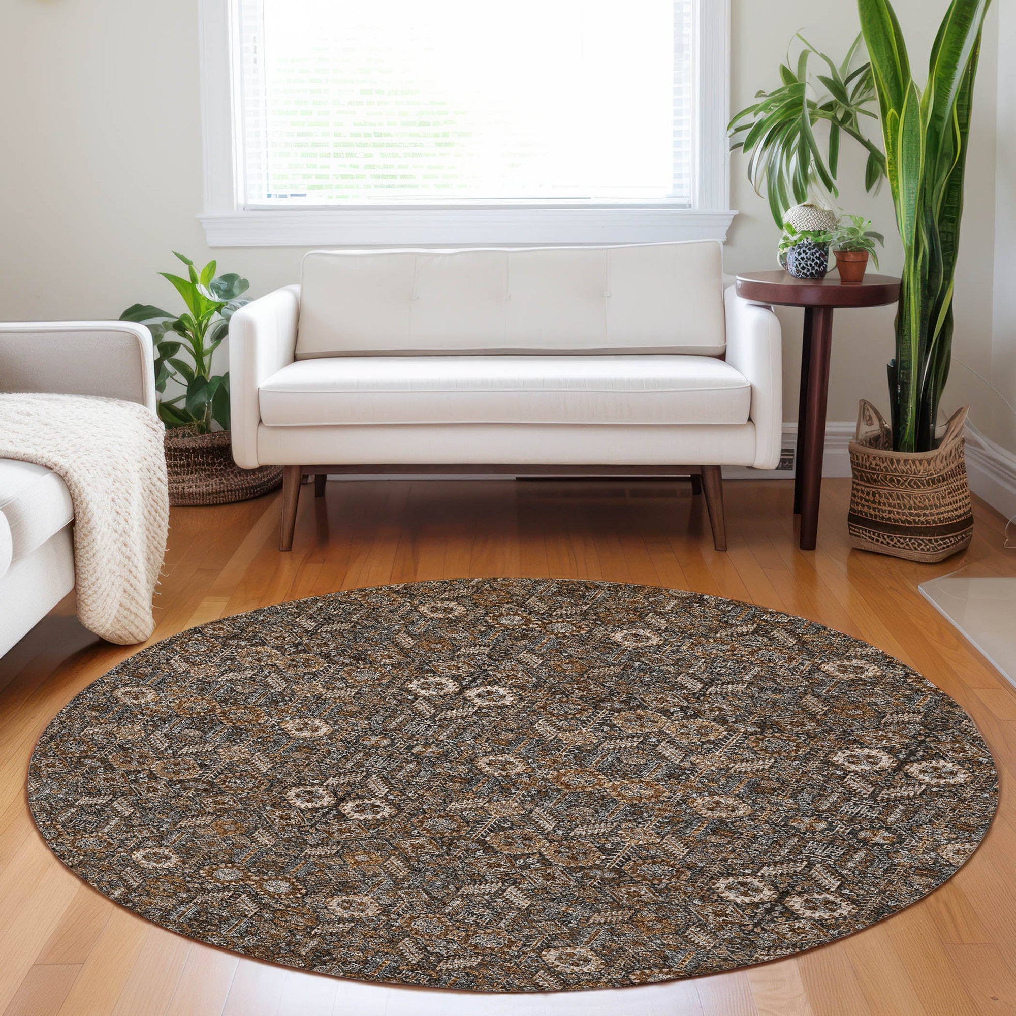 Addison Rugs Bohemian Brown Washable Indoor-Outdoor Rug