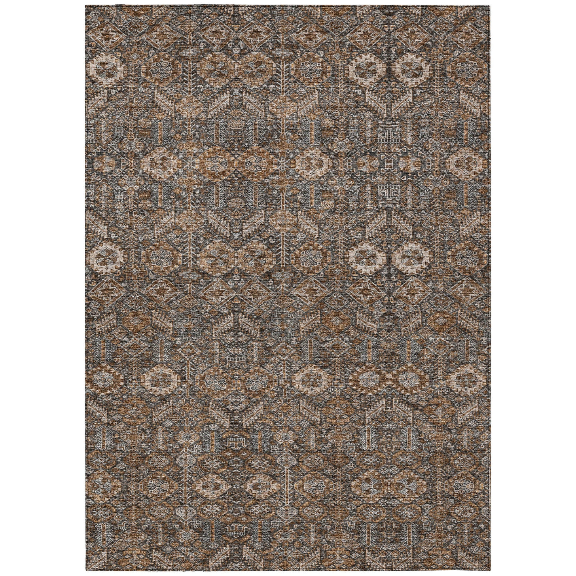 Addison Rugs Bohemian Brown Washable Indoor-Outdoor Rug