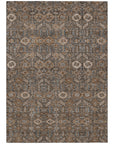 Bohemian Brown Washable Indoor-Outdoor Rug