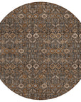 Bohemian Brown Washable Indoor-Outdoor Rug