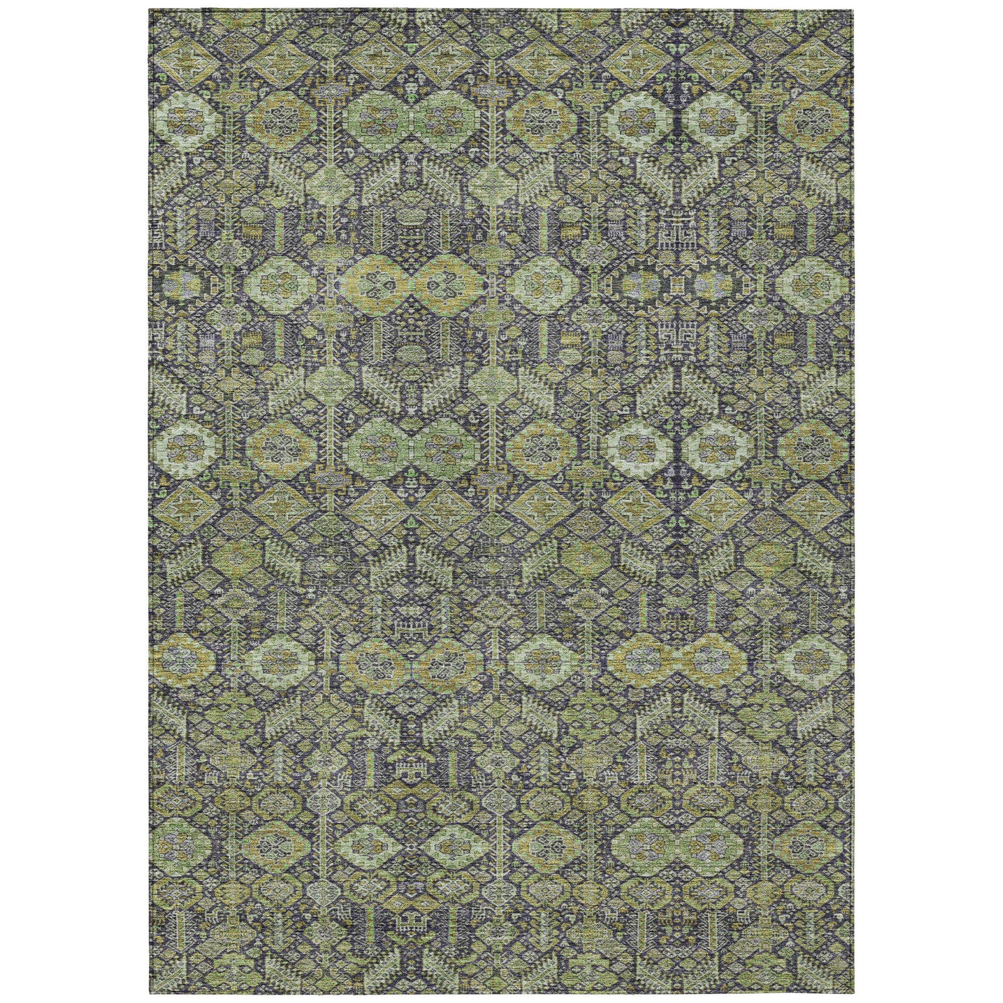 Addison Rugs Bohemian Green Washable Indoor-Outdoor Rug