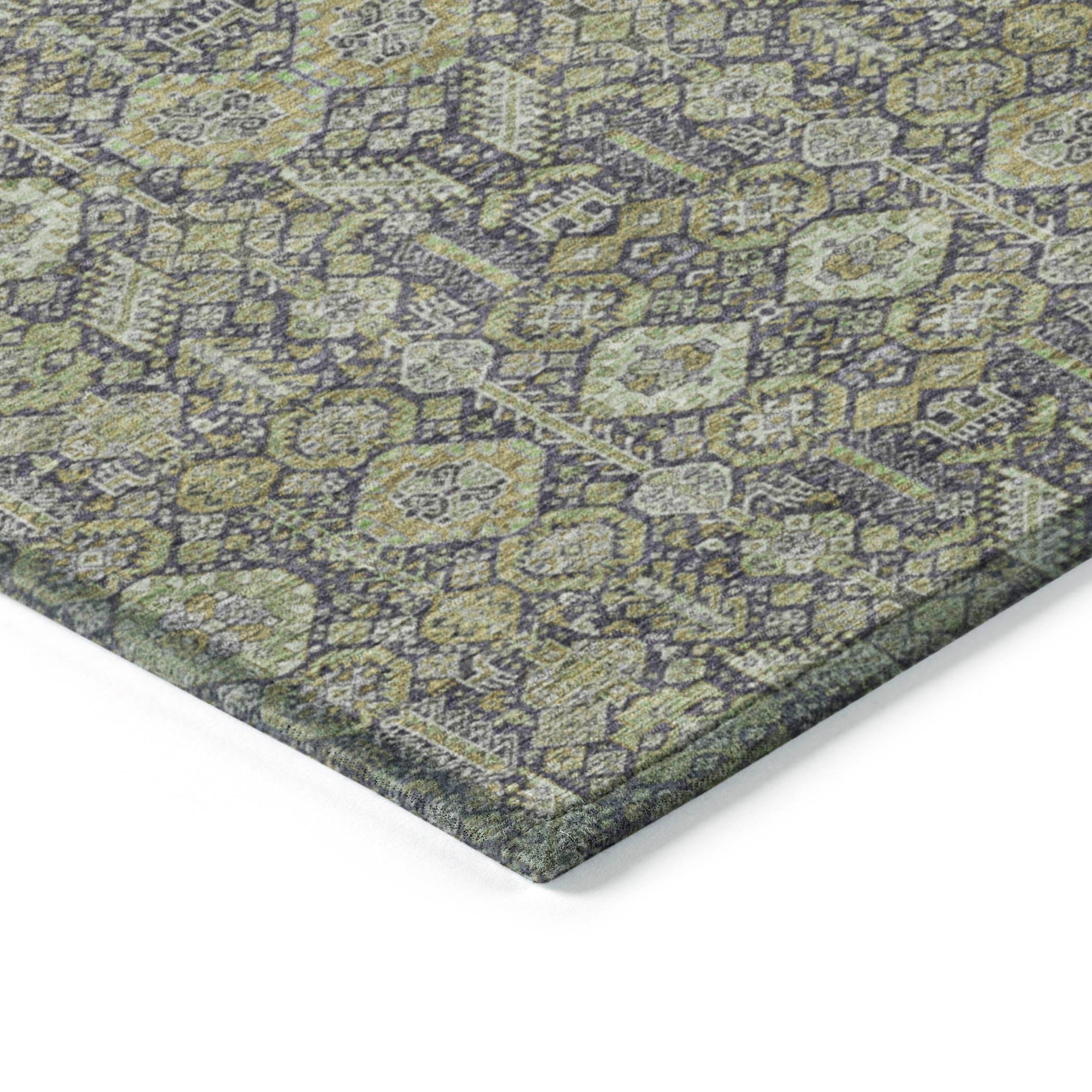 Addison Rugs Bohemian Green Washable Indoor-Outdoor Rug