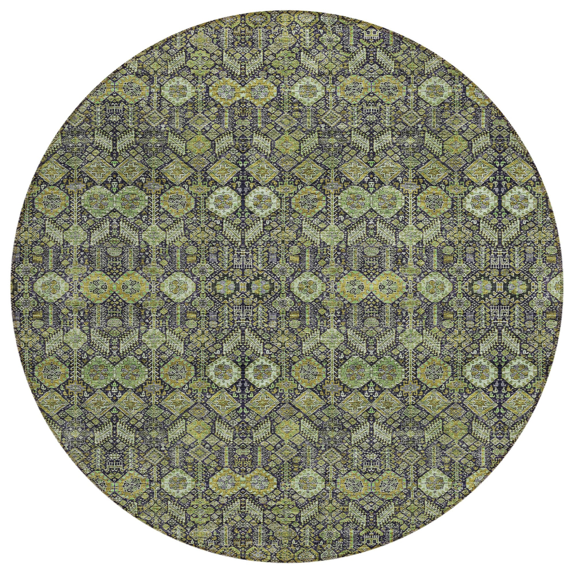 Addison Rugs Bohemian Green Washable Indoor-Outdoor Rug