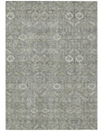 Bohemian Grey Washable Indoor-Outdoor Rug