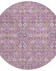 Bohemian Lavender Washable Indoor-Outdoor Rug