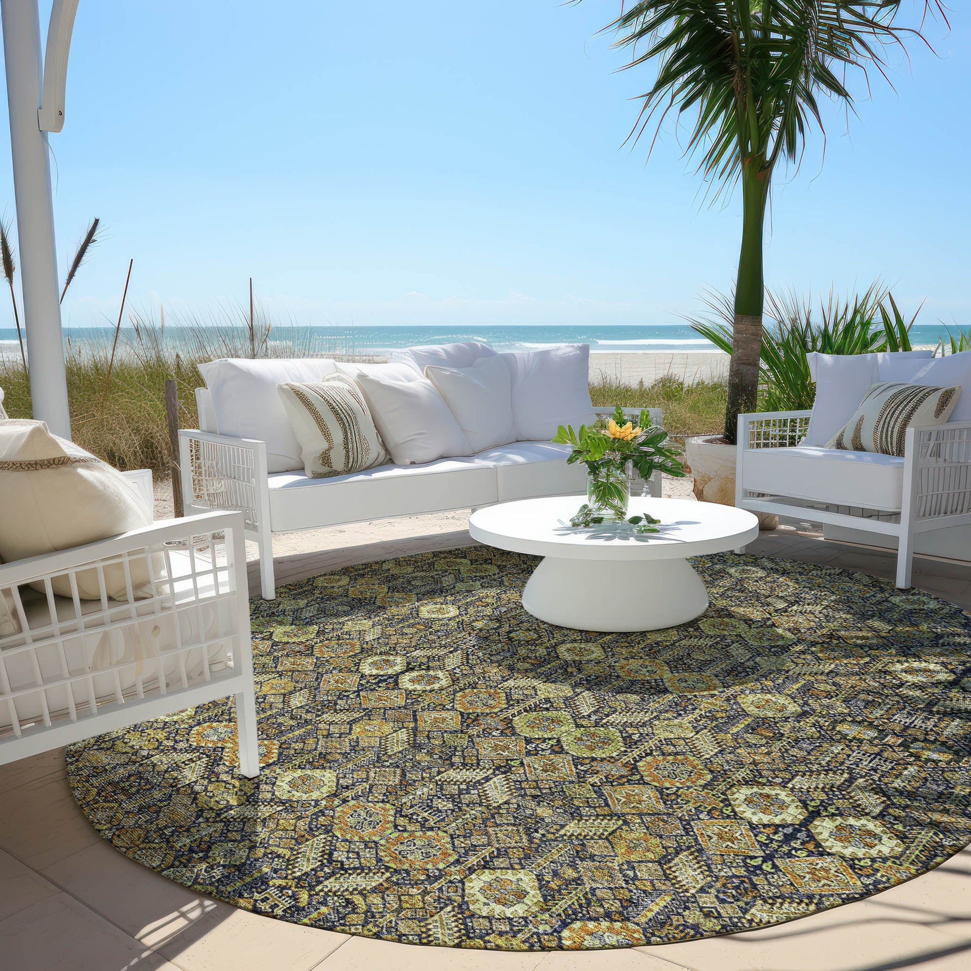 Addison Rugs Bohemian Paprika Washable Indoor-Outdoor Rug
