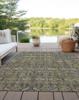 Bohemian Paprika Washable Indoor-Outdoor Rug