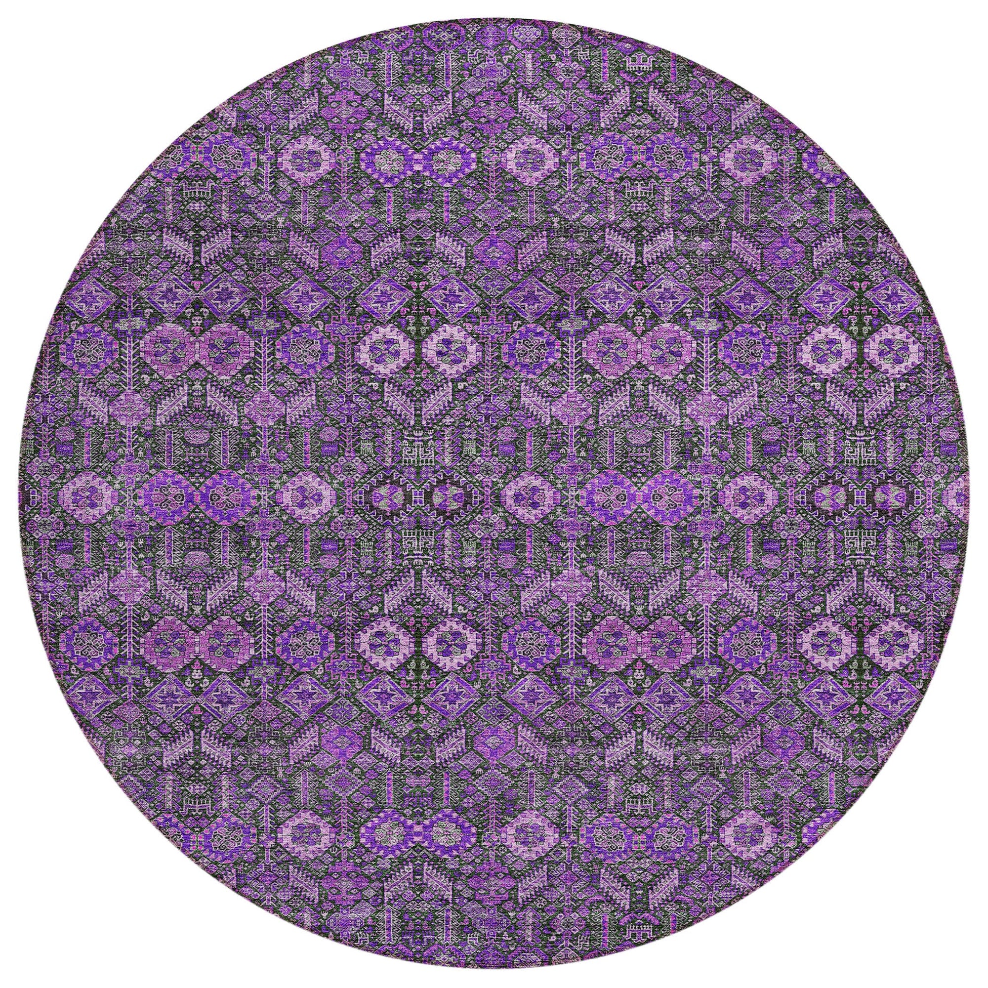 Addison Rugs Bohemian Purple Washable Indoor-Outdoor Rug