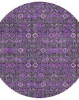 Bohemian Purple Washable Indoor-Outdoor Rug