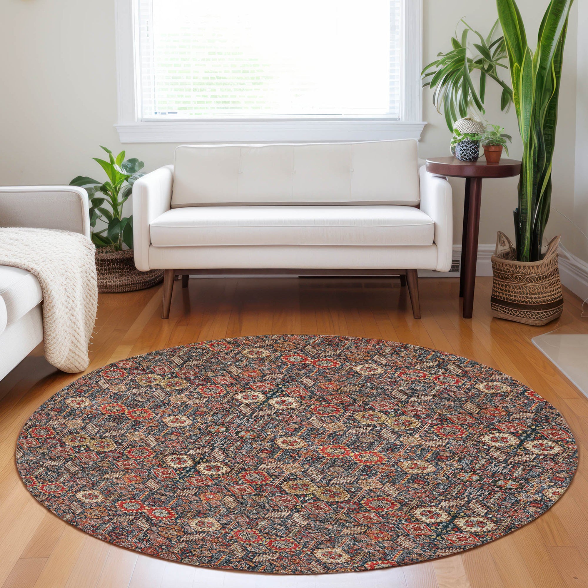 Addison Rugs Bohemian Red Washable Indoor-Outdoor Rug