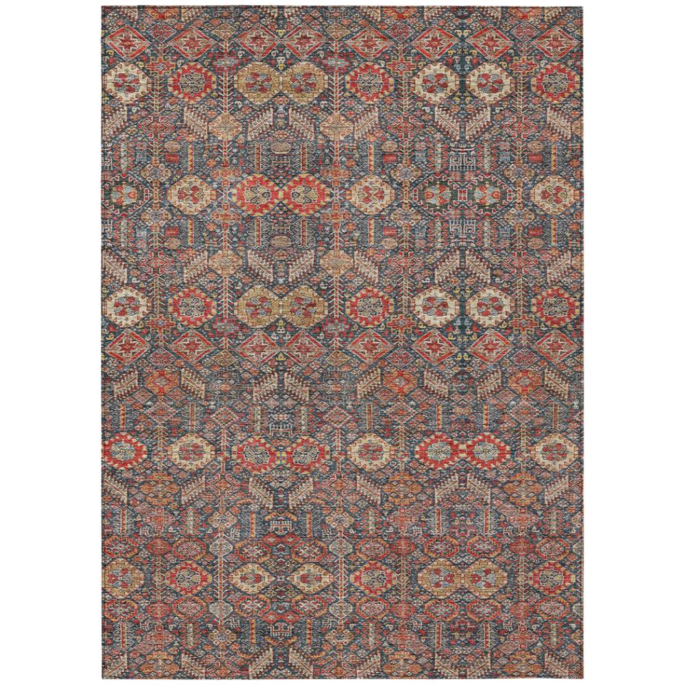 Addison Rugs Bohemian Red Washable Indoor-Outdoor Rug