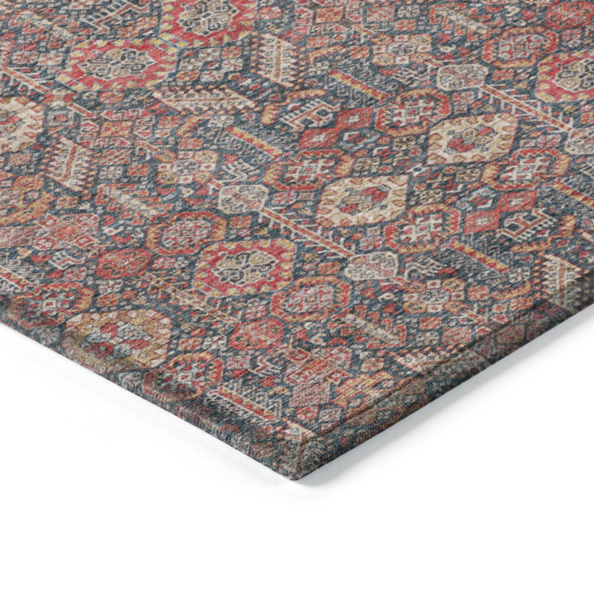 Addison Rugs Bohemian Red Washable Indoor-Outdoor Rug