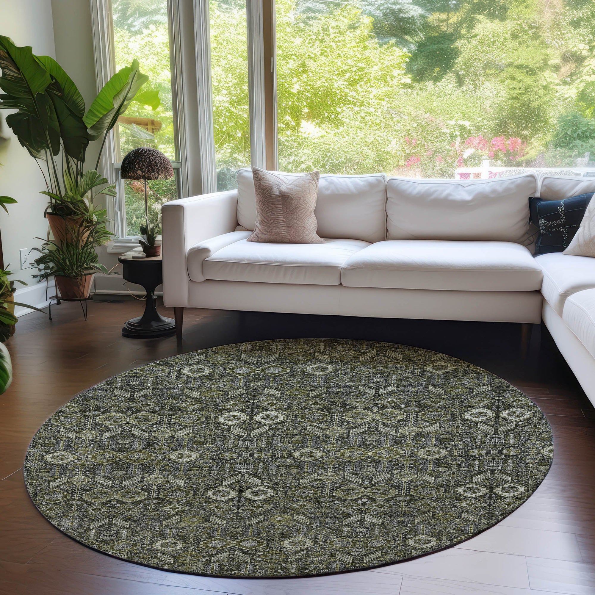 Addison Rugs Bohemian Taupe Washable Indoor-Outdoor Rug