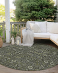 Bohemian Taupe Washable Indoor-Outdoor Rug