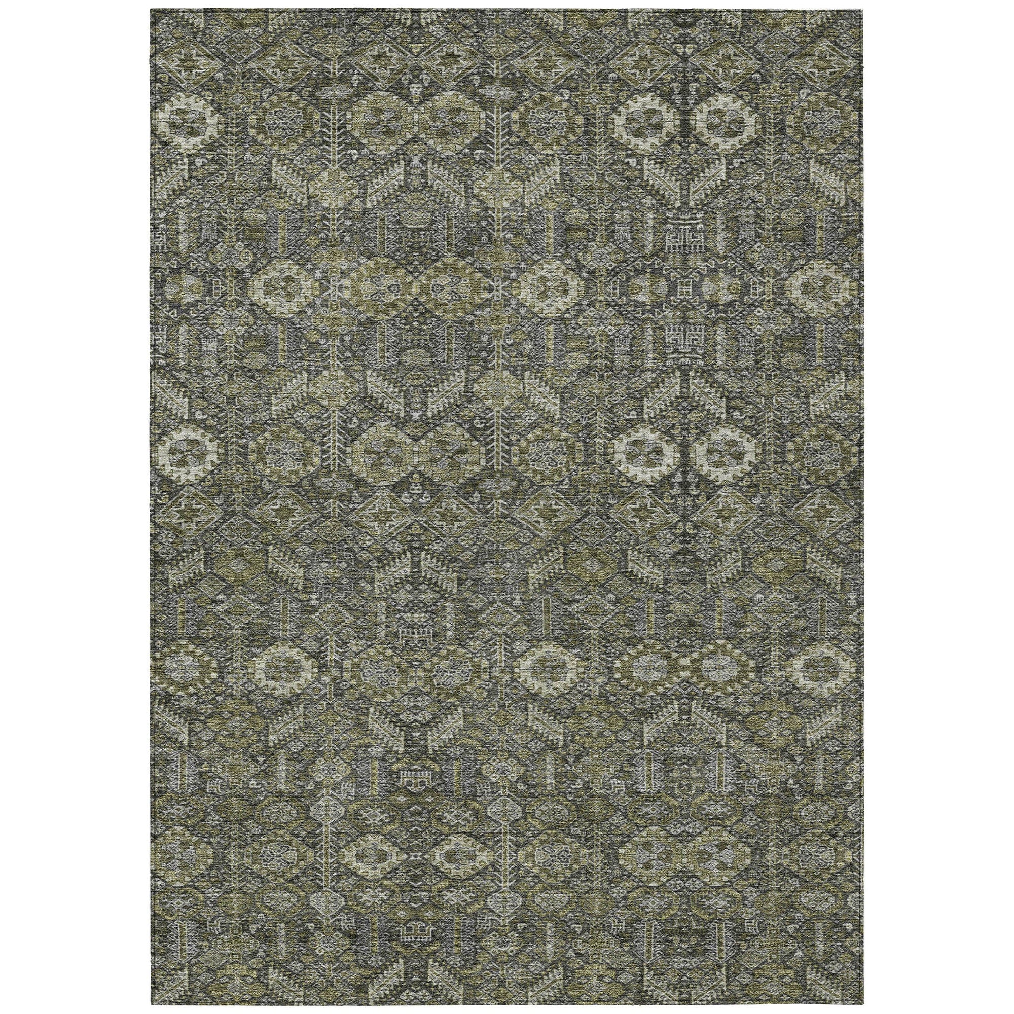 Addison Rugs Bohemian Taupe Washable Indoor-Outdoor Rug