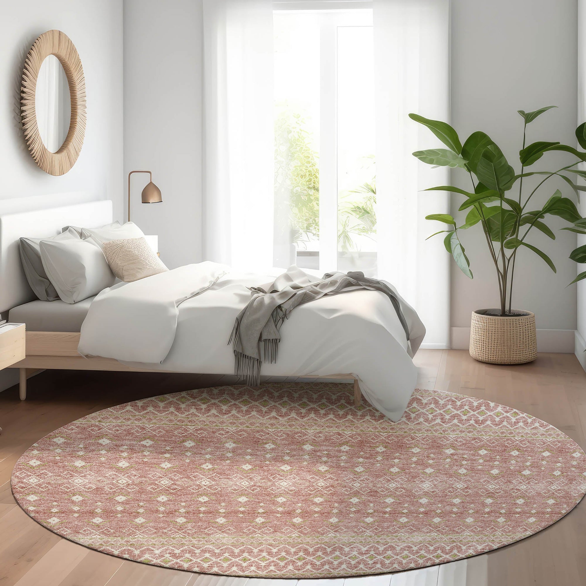 Addison Rugs Boho Blush Washable Indoor-Outdoor Rug