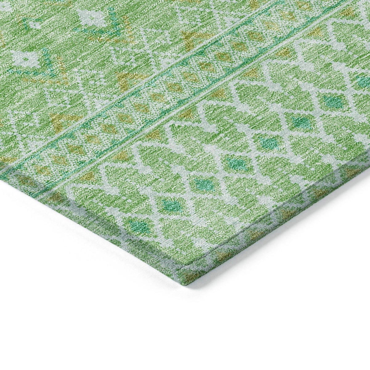 Addison Rugs Boho Green Washable Indoor-Outdoor Rug