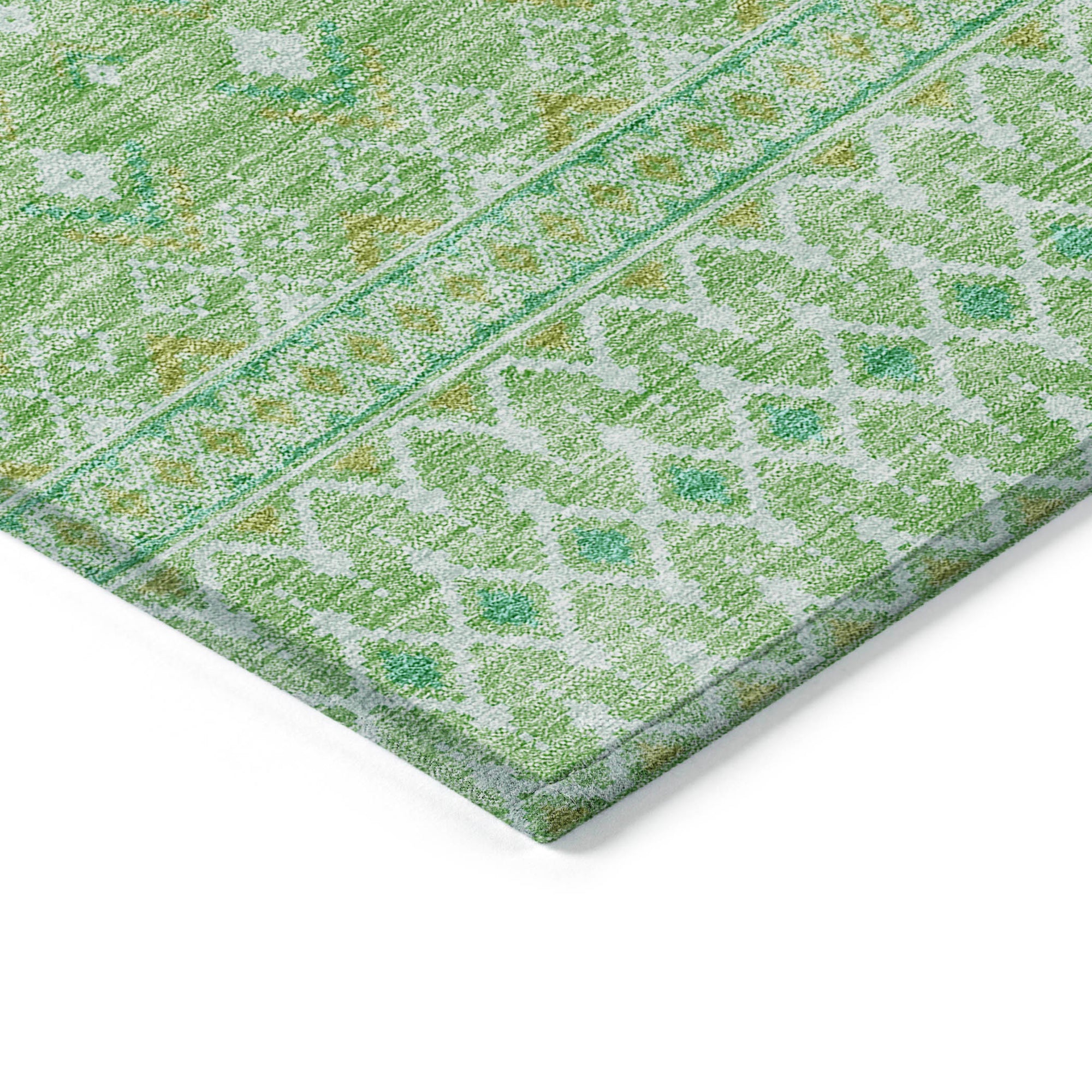 Addison Rugs Boho Green Washable Indoor-Outdoor Rug