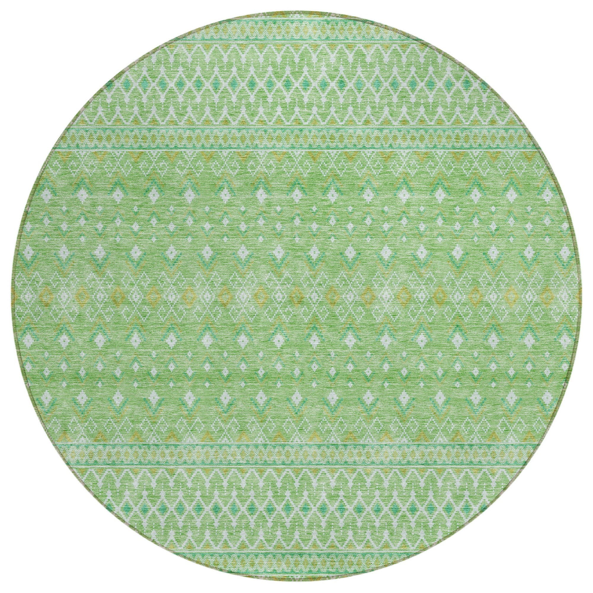 Addison Rugs Boho Green Washable Indoor-Outdoor Rug