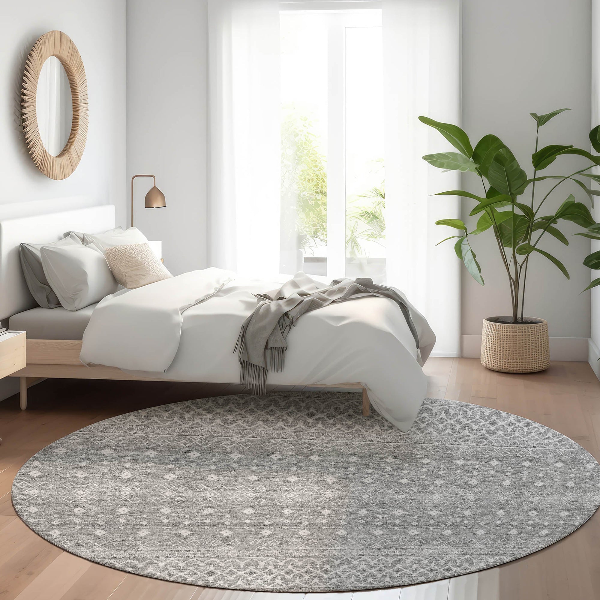 Addison Rugs Boho Grey Washable Indoor-Outdoor Rug