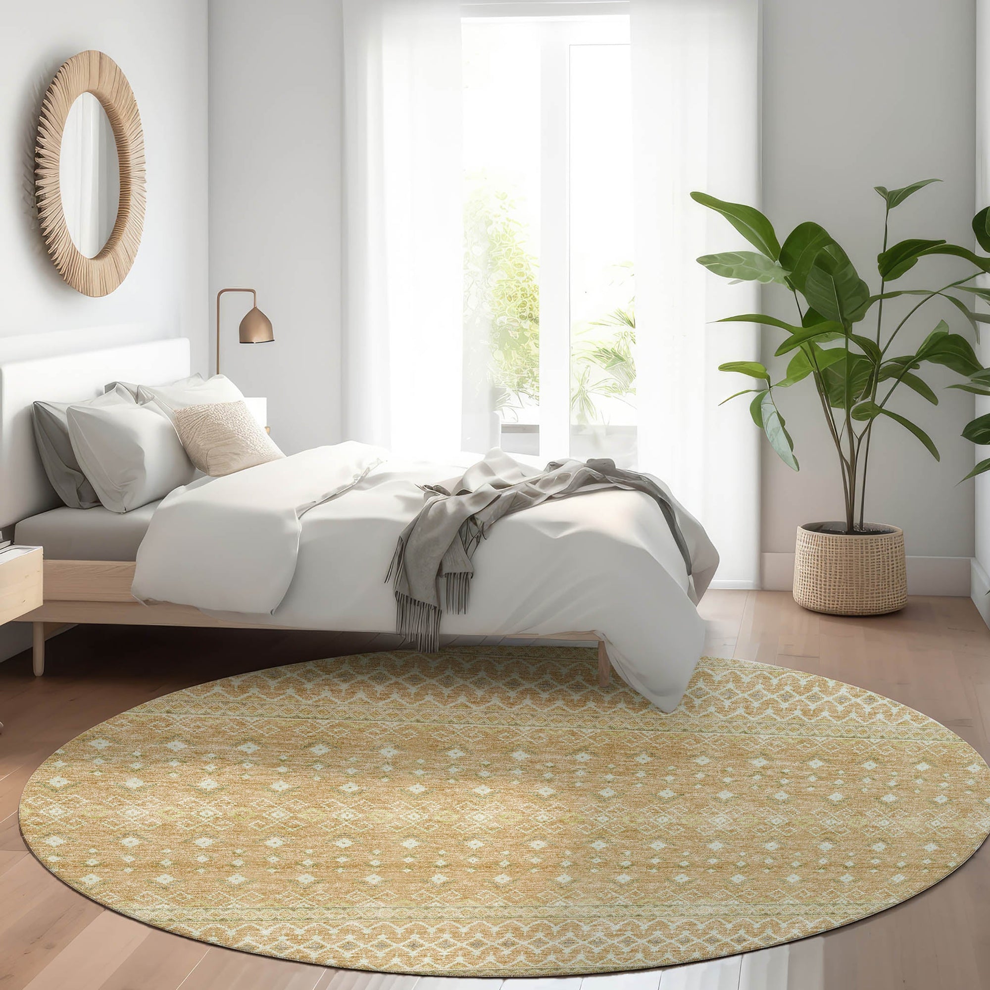 Addison Rugs Boho Copper Washable Indoor-Outdoor Rug