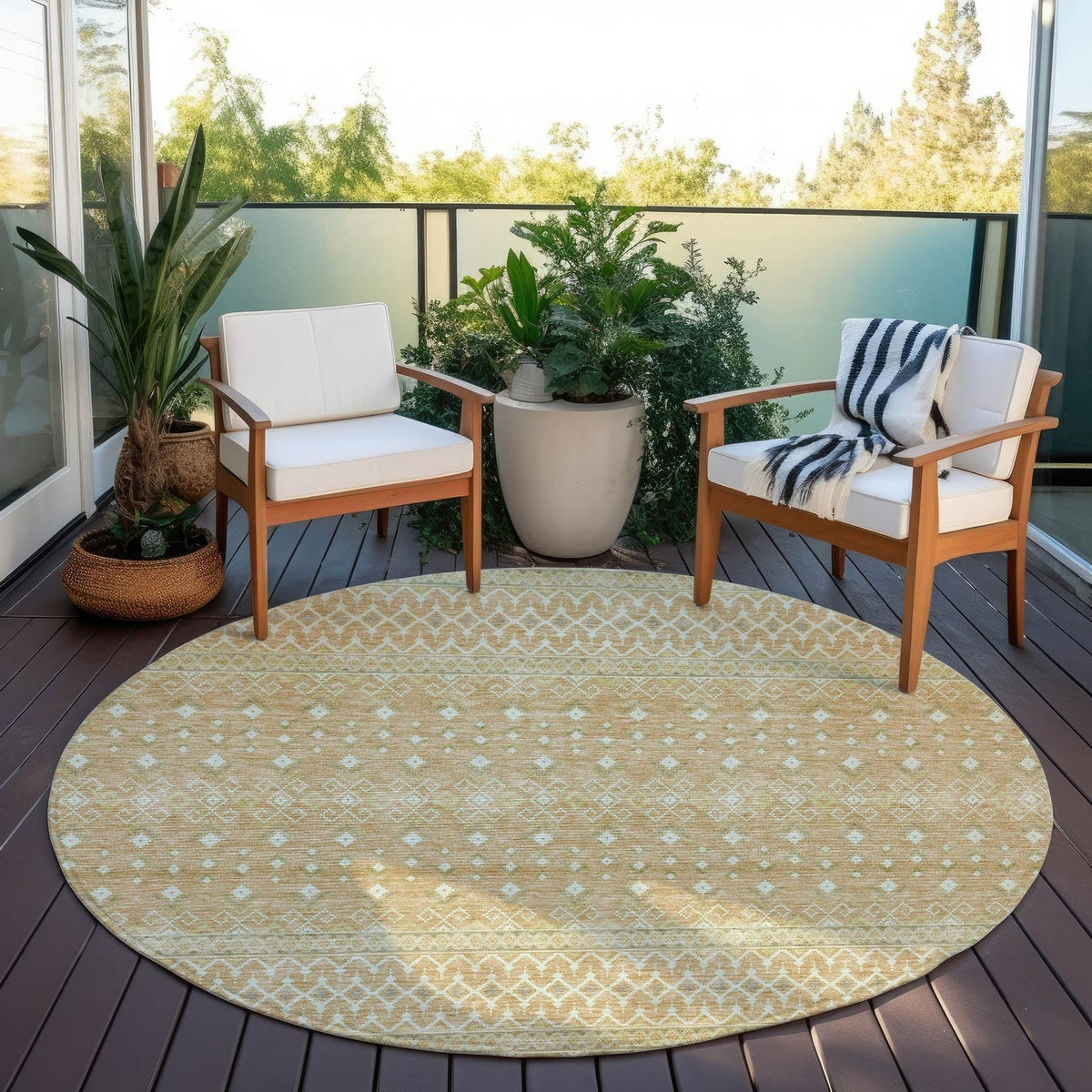 Addison Rugs Boho Copper Washable Indoor-Outdoor Rug