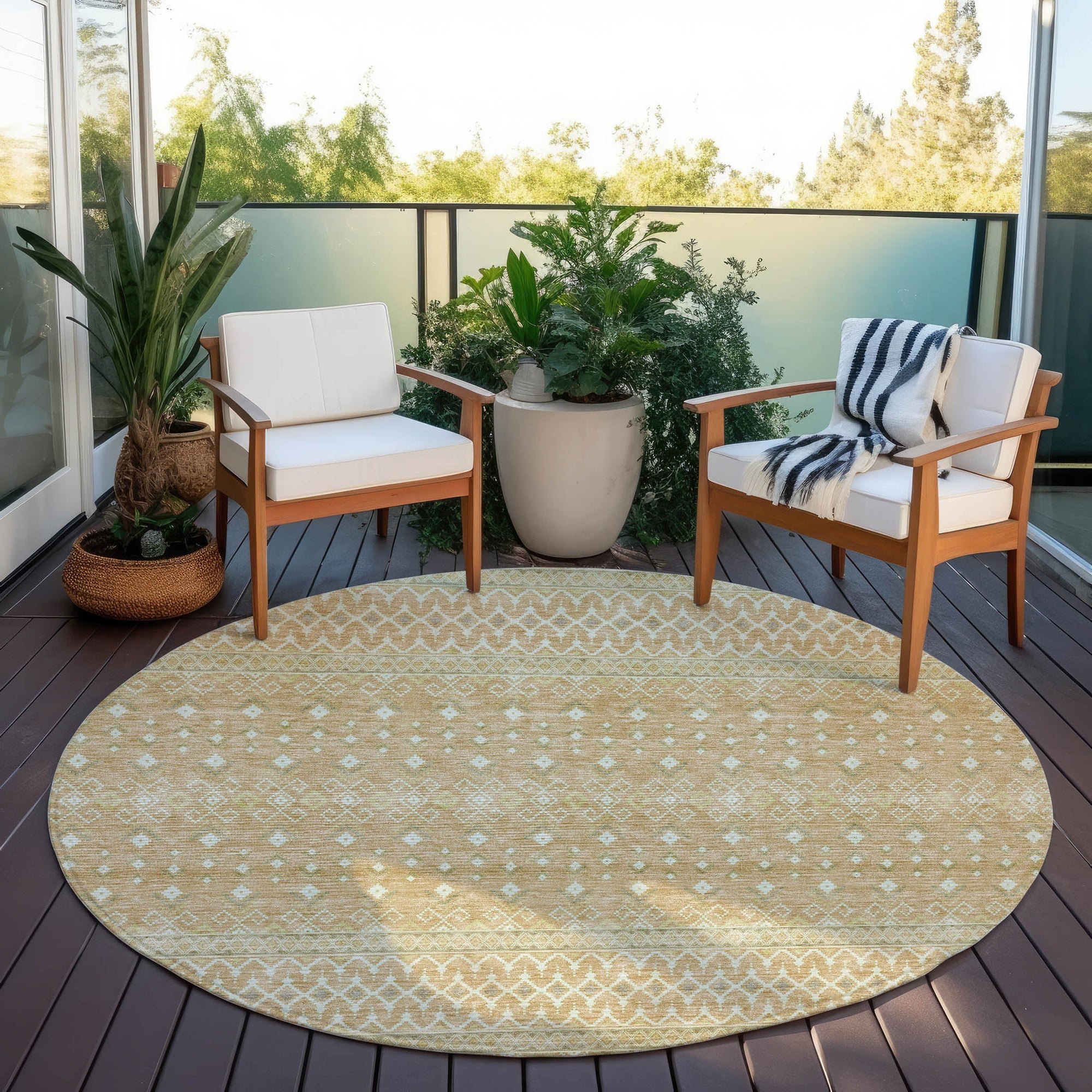 Addison Rugs Boho Copper Washable Indoor-Outdoor Rug