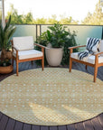 Boho Copper Washable Indoor-Outdoor Rug