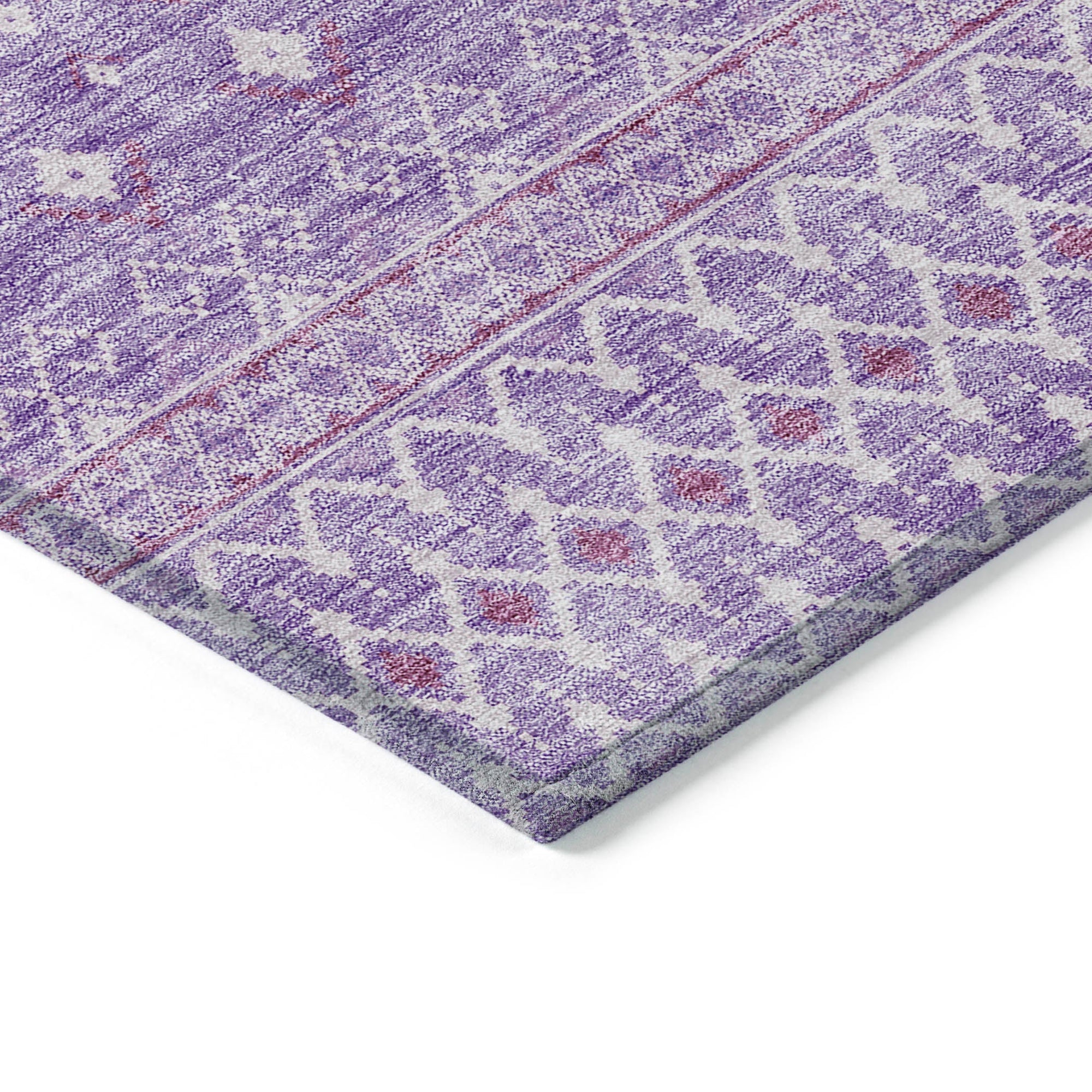 Addison Rugs Boho Purple Washable Indoor-Outdoor Rug
