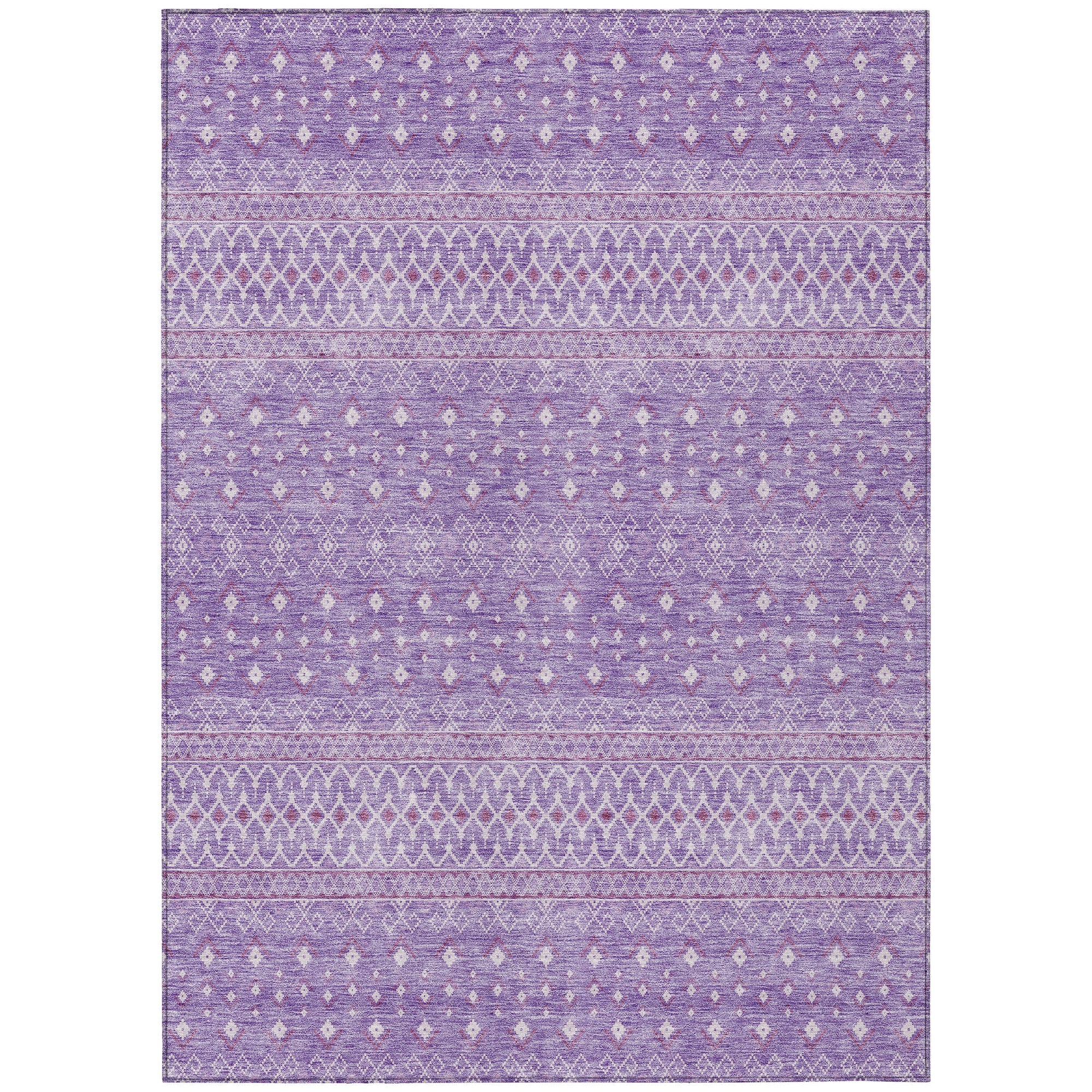 Addison Rugs Boho Purple Washable Indoor-Outdoor Rug