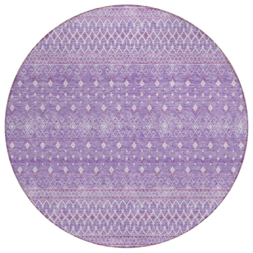 Addison Rugs Boho Purple Washable Indoor-Outdoor Rug