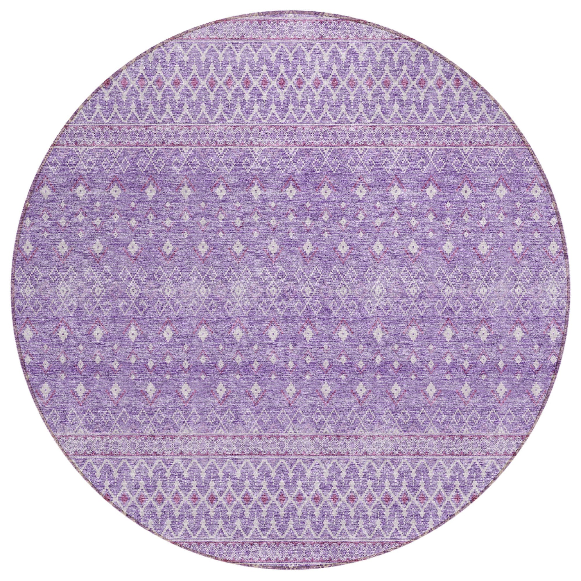 Addison Rugs Boho Purple Washable Indoor-Outdoor Rug