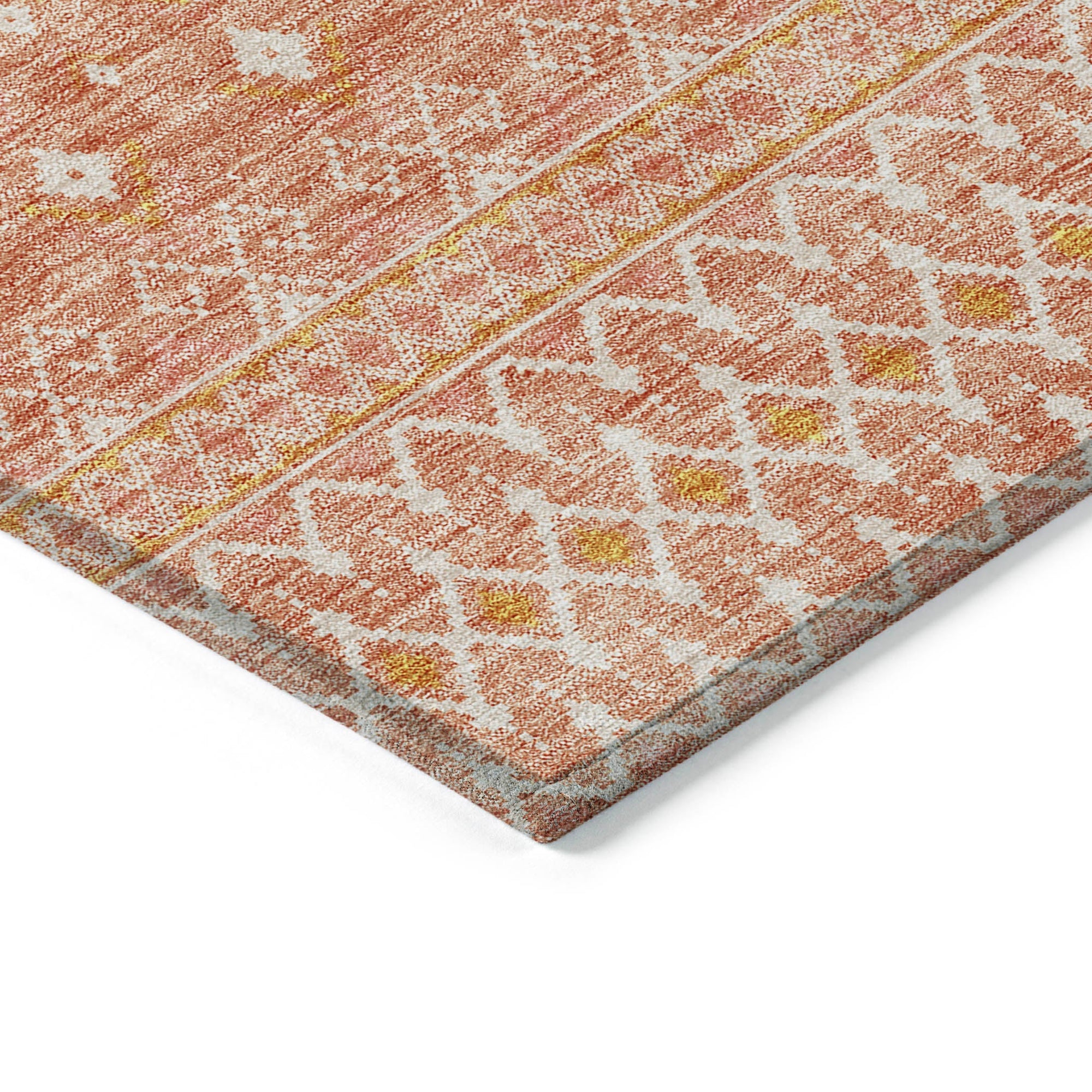 Addison Rugs Boho Salmon Washable Indoor-Outdoor Rug