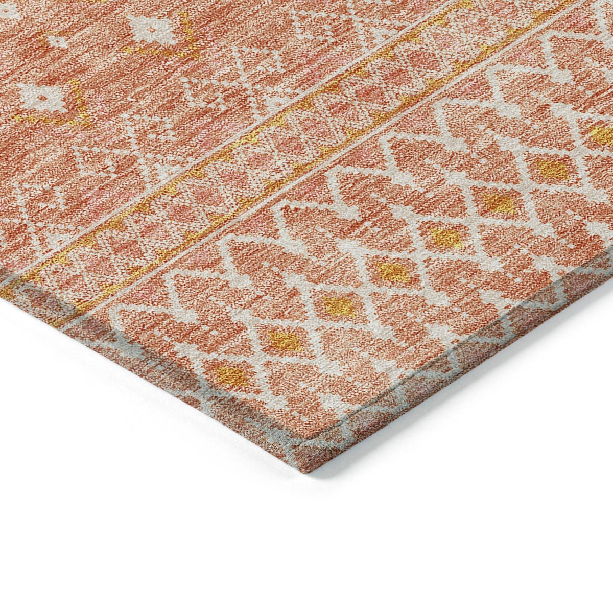 Addison Rugs Boho Salmon Washable Indoor-Outdoor Rug