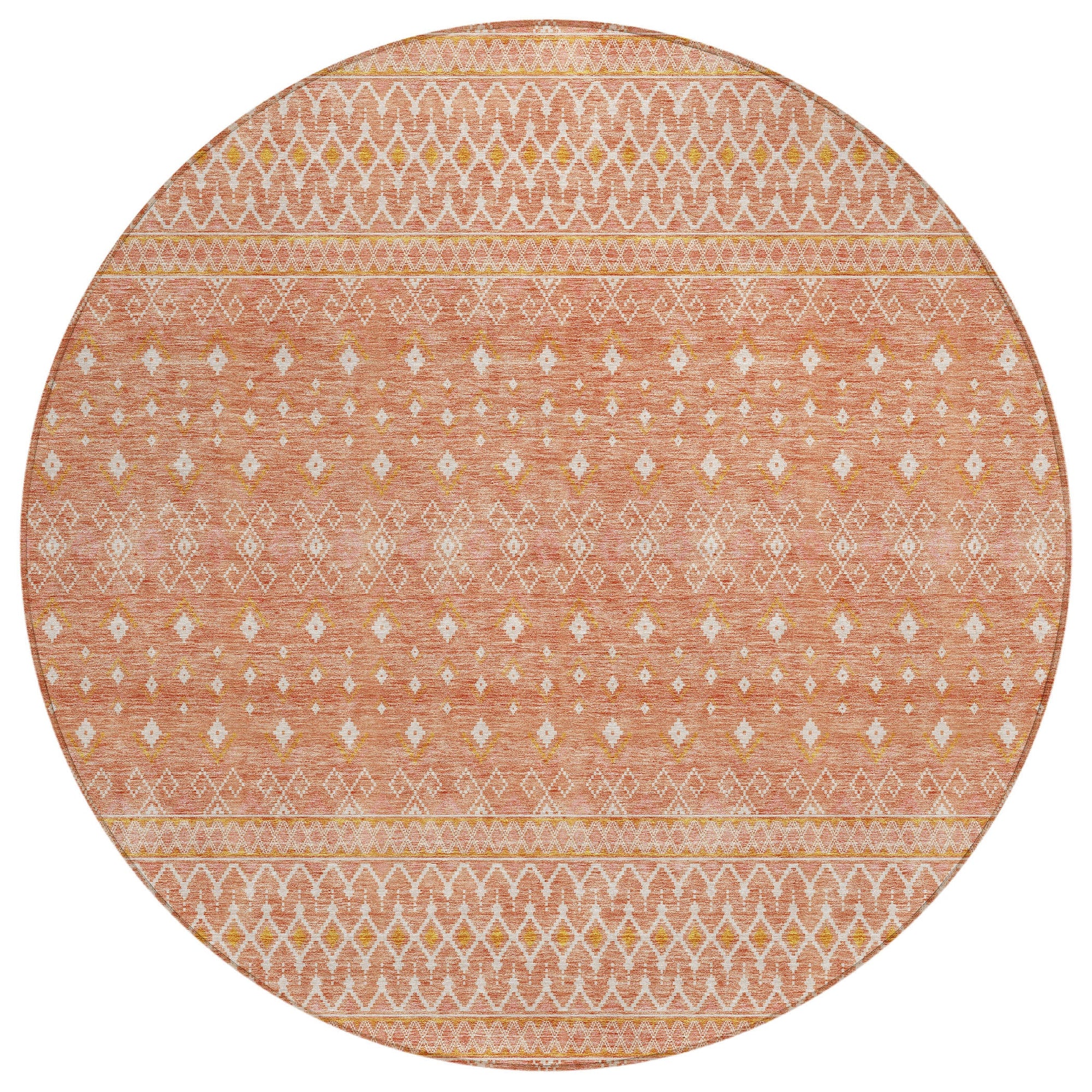 Addison Rugs Boho Salmon Washable Indoor-Outdoor Rug