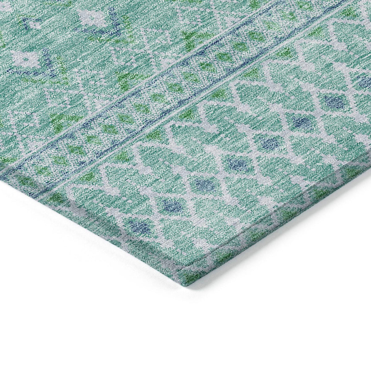 Addison Rugs Boho Teal Washable Indoor-Outdoor Rug